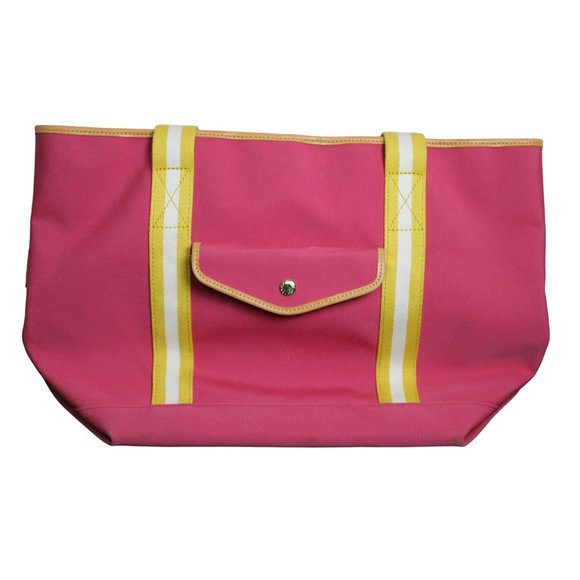 Large Cloth Pink and Yellow Dooney & Bourke Bag - Picture 1 of 8